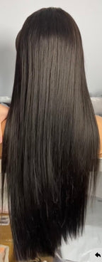 Custom Black Super Double Drawn Wig