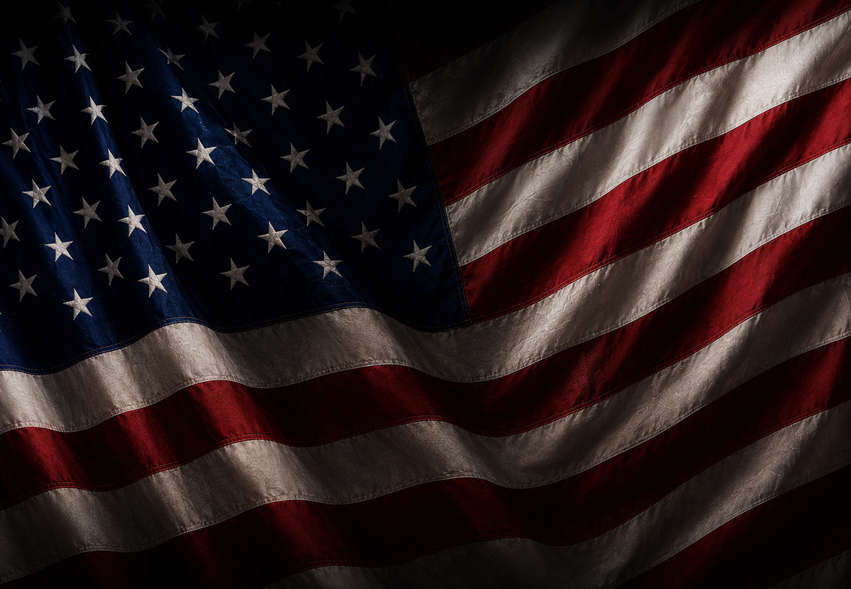 American flag background for JTJ Luxury Hair Veteran Services