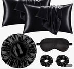 Satin Pillowcase Set With Accessories