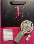 Rechargeable 3-Speed Handheld Glamour Fan
