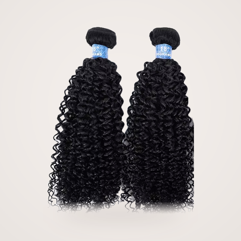 Elite Collection: double drawn raw curly hair bundles
