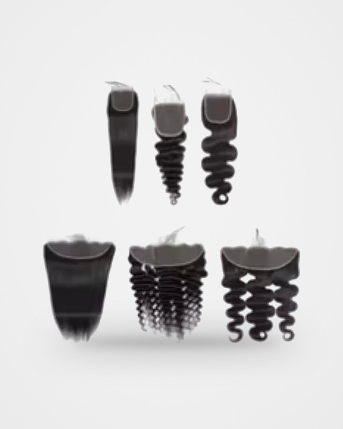 Luxury Closures - Frontals 9A/10A, studio photo