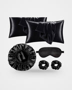 Satin Pillowcase Set With Accessories, studio photo